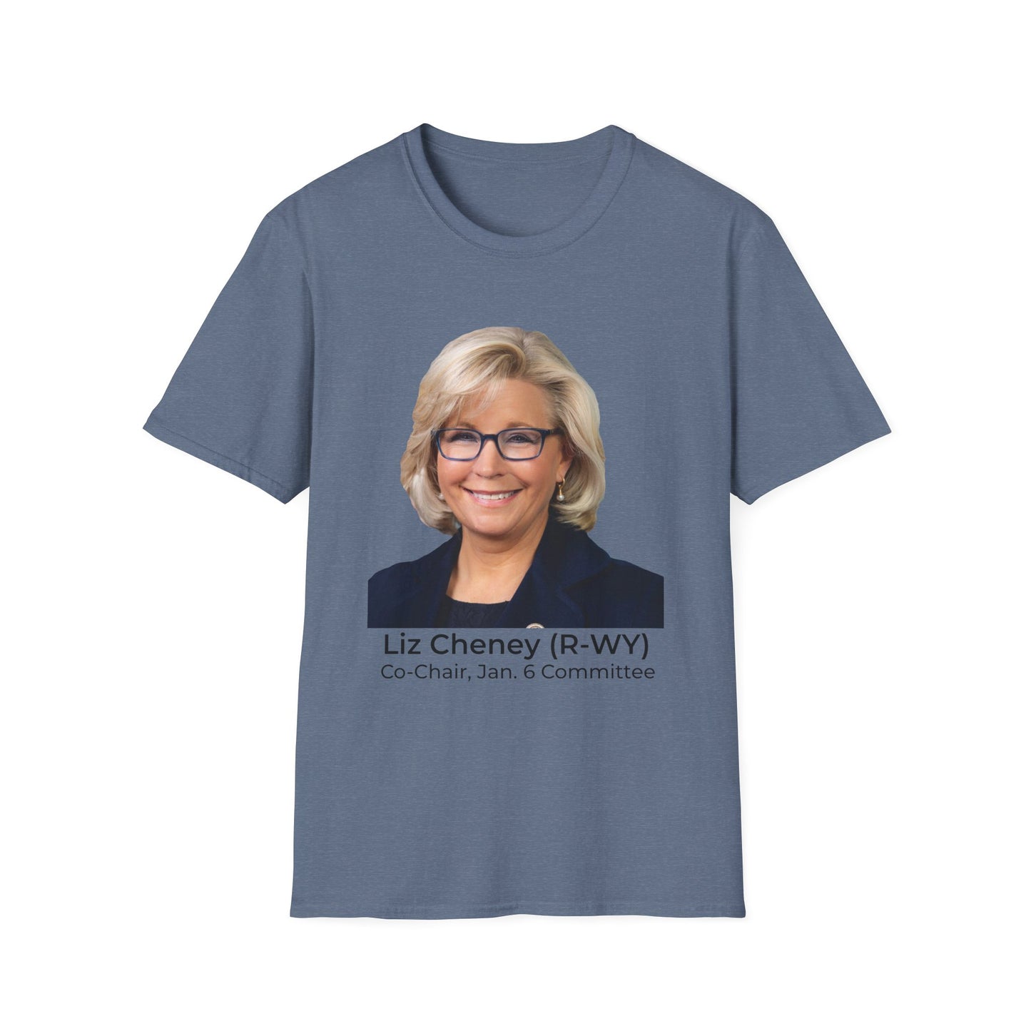 Liz Cheney T-Shirt – Truth Over Trump’s Big Lie Tee – Heather Indigo