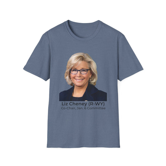 Liz Cheney T-Shirt – Truth Over Trump’s Big Lie Tee – Heather Indigo
