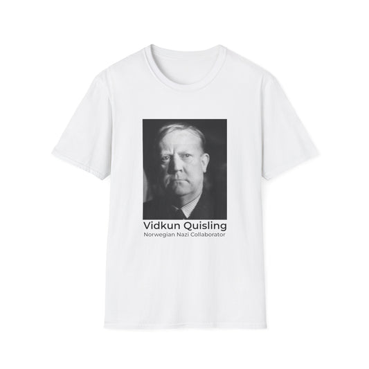 Quisling of the Month (September) T-Shirt – Vidkun Quisling & Robert F. Kennedy Jr. Political Satire Tee