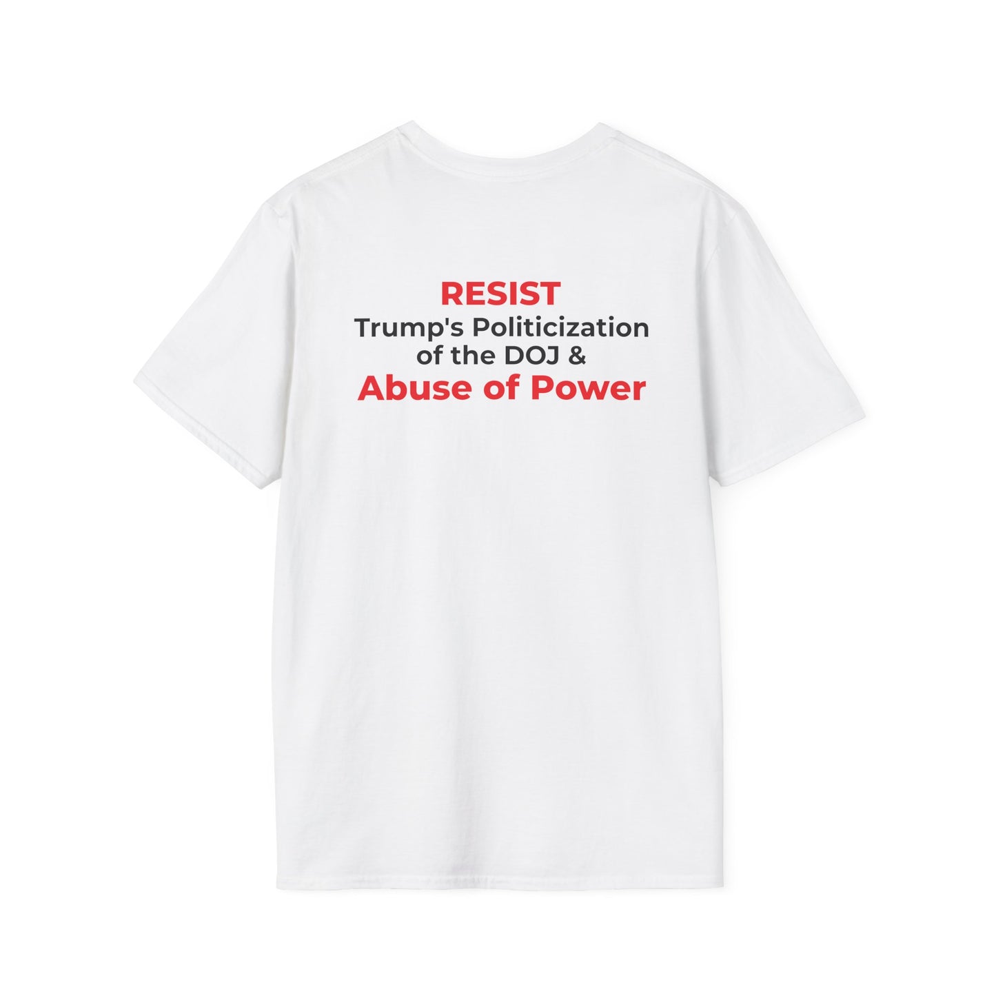James Comey “RESIST” — Abuse of Power Protest T-Shirt – Double-Sided