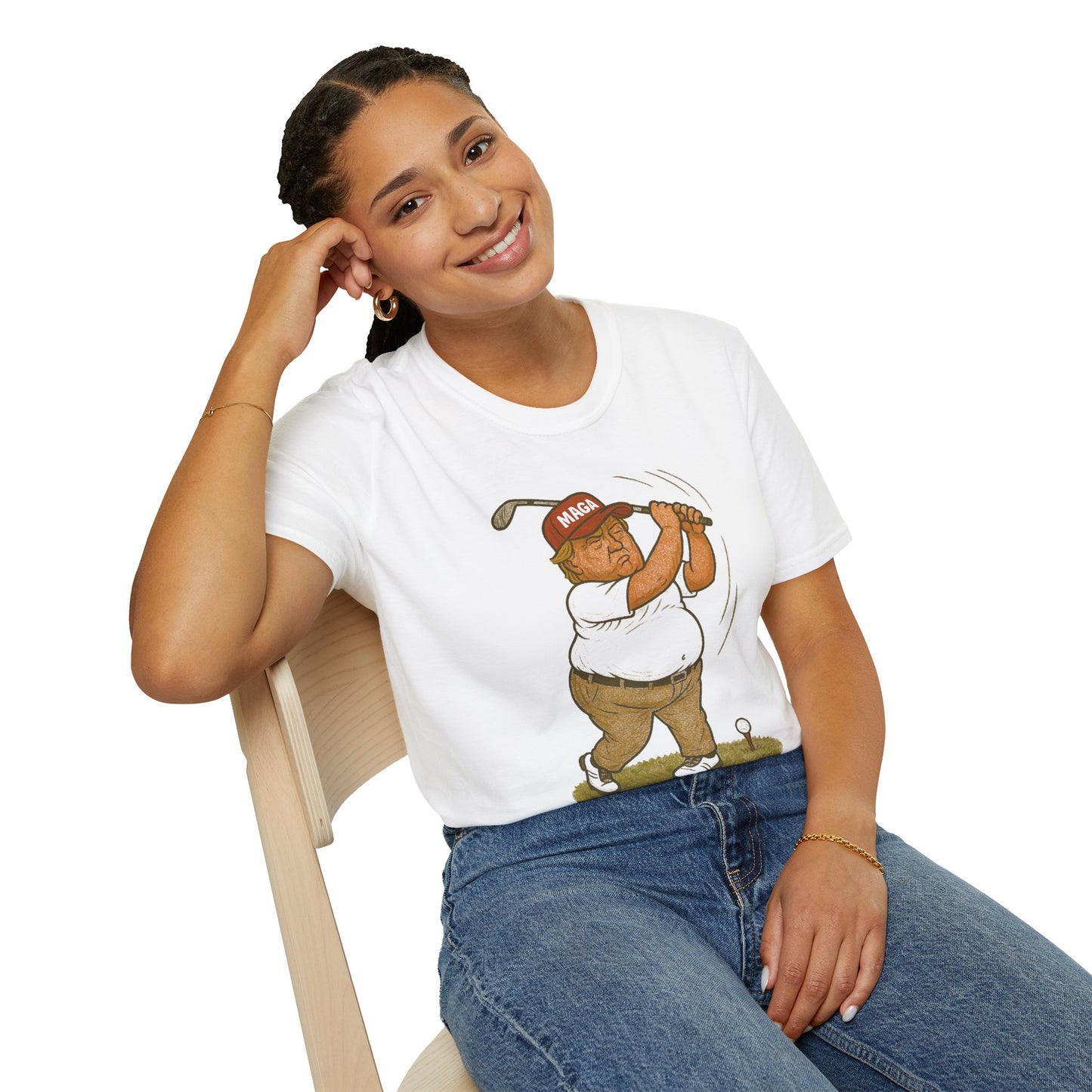 I’d Rather Be Golfing – Political Satire T-Shirt