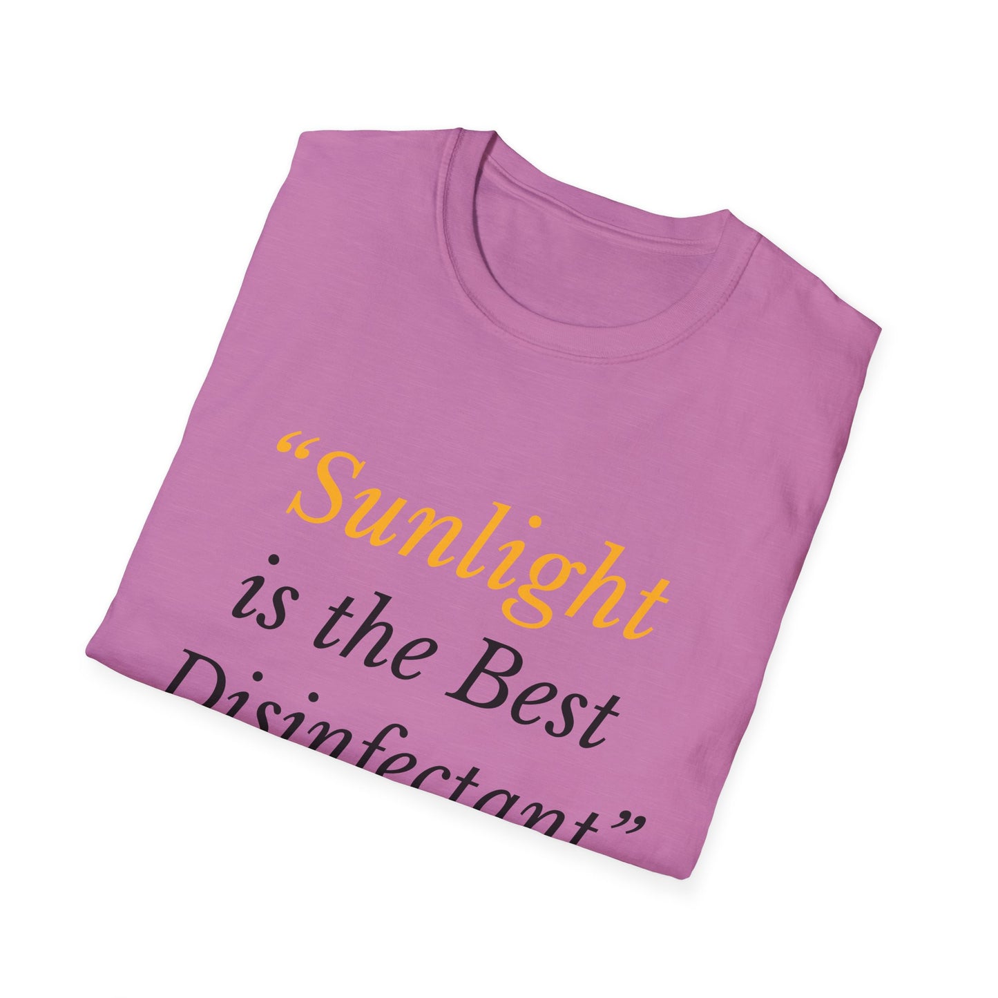 Sunlight Is the Best Disinfectant T-Shirt – Release the Truth