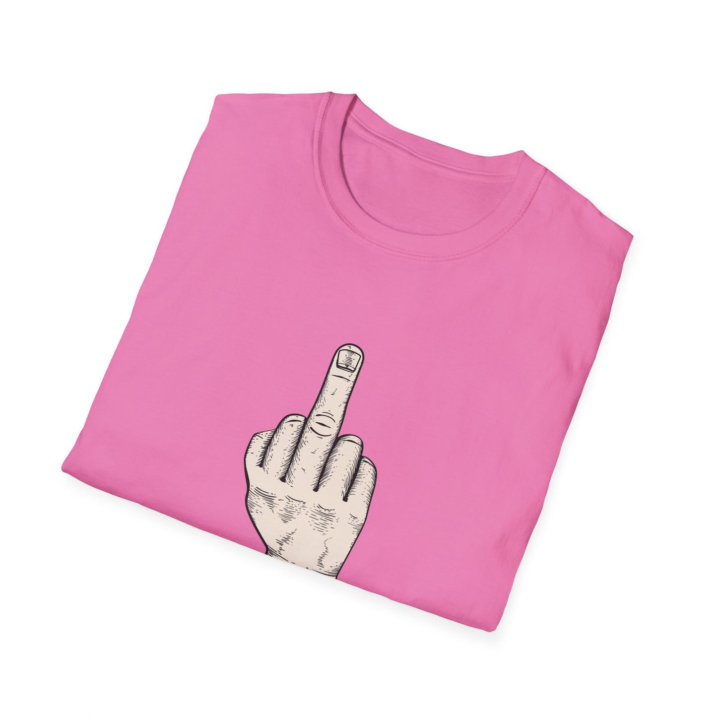 Flipping Off Tyranny: No Kings in America — Two-Sided Statement Tee – Azalea Pink Edition