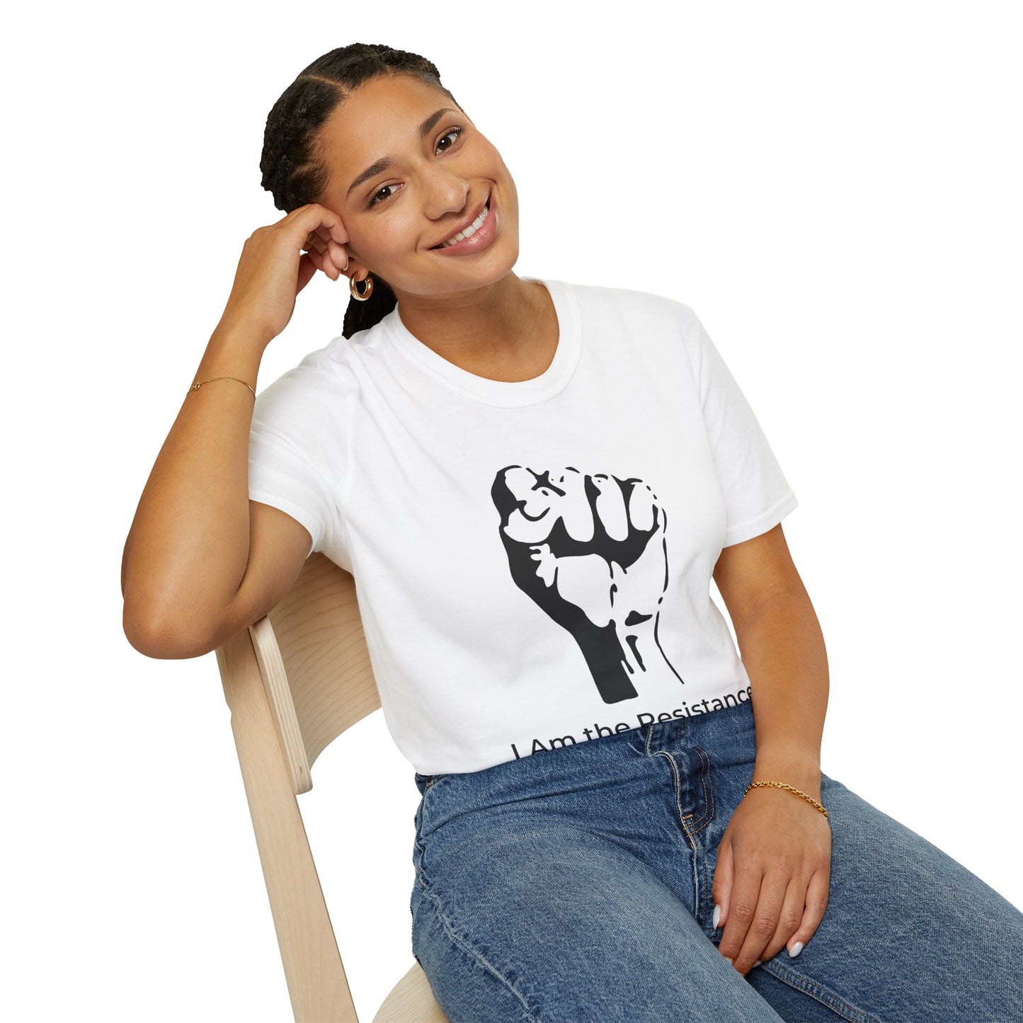 I Am the Resistance – Raised Fist Civic Courage T-Shirt