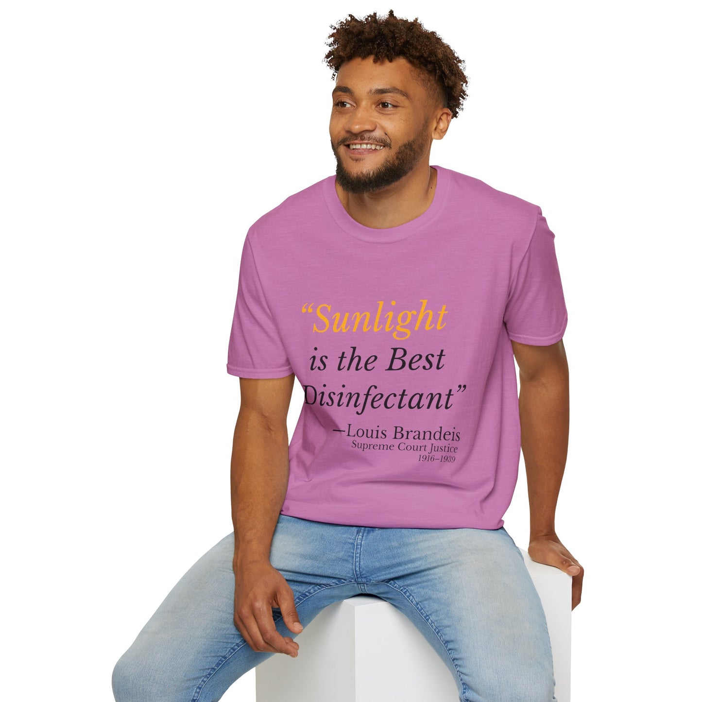 Sunlight Is the Best Disinfectant T-Shirt – Release the Truth – Heather Radiant Orchid