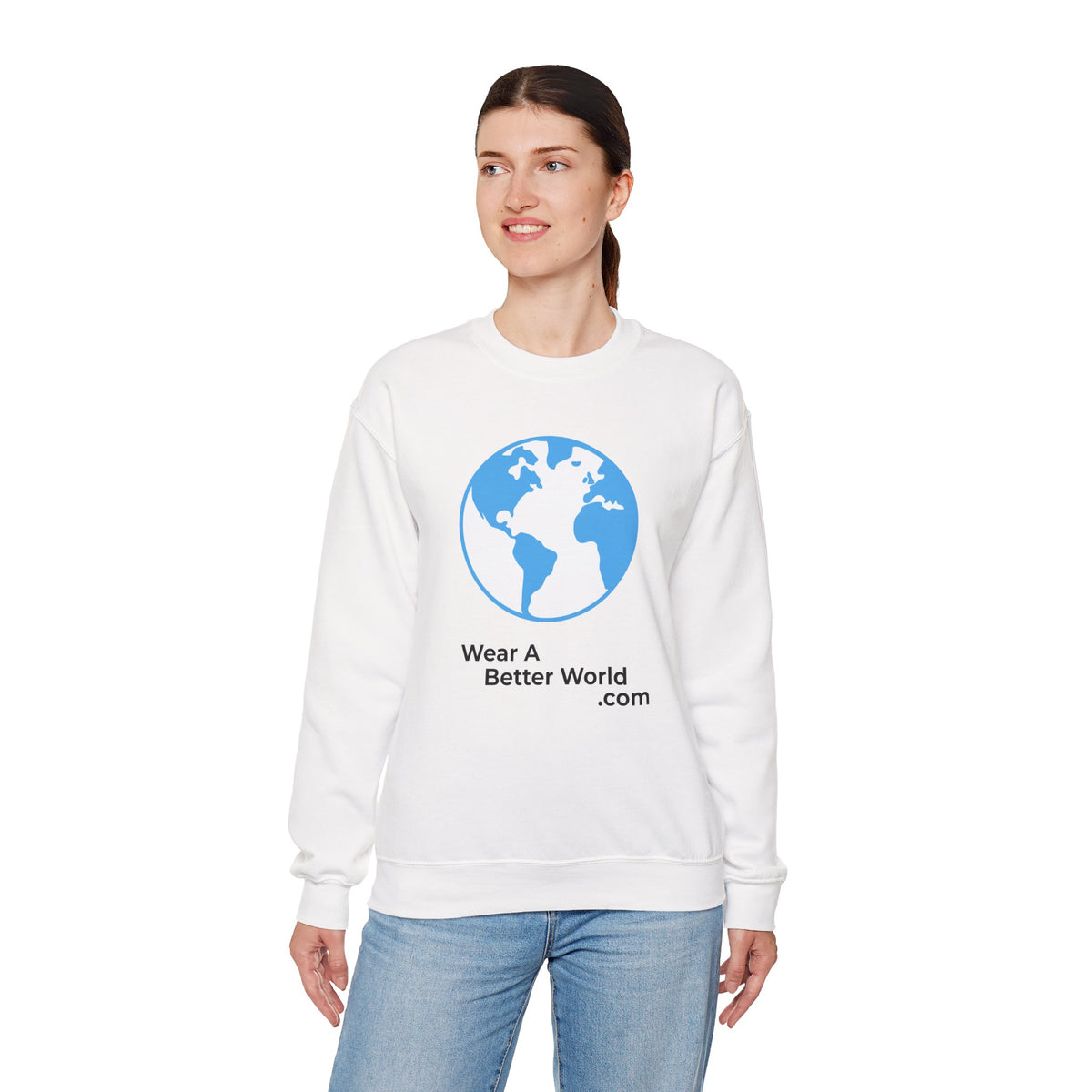Truth to Power Crewneck Sweatshirt – Speak Truth Statement – White