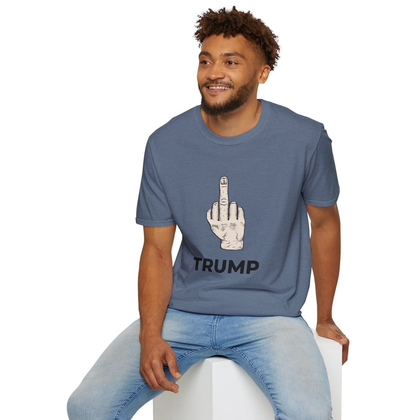 No Kings Protest T-Shirt – Resist Tyranny Anti-Authoritarian Tee – Heather Indigo