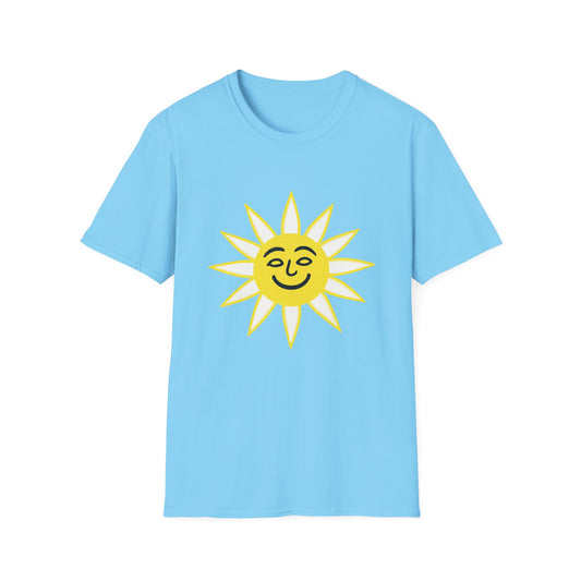 Solar Energy T-Shirt | Sky Blue Pollution-Free Planet Tee