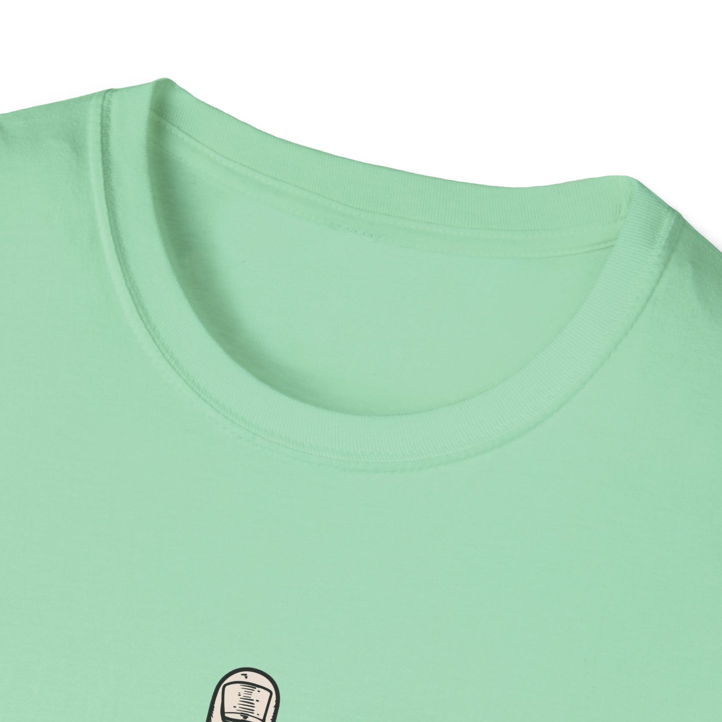Flipping Off Tyranny: The First Amendment Speaks — Two-Sided MINT GREEN Statement Tee