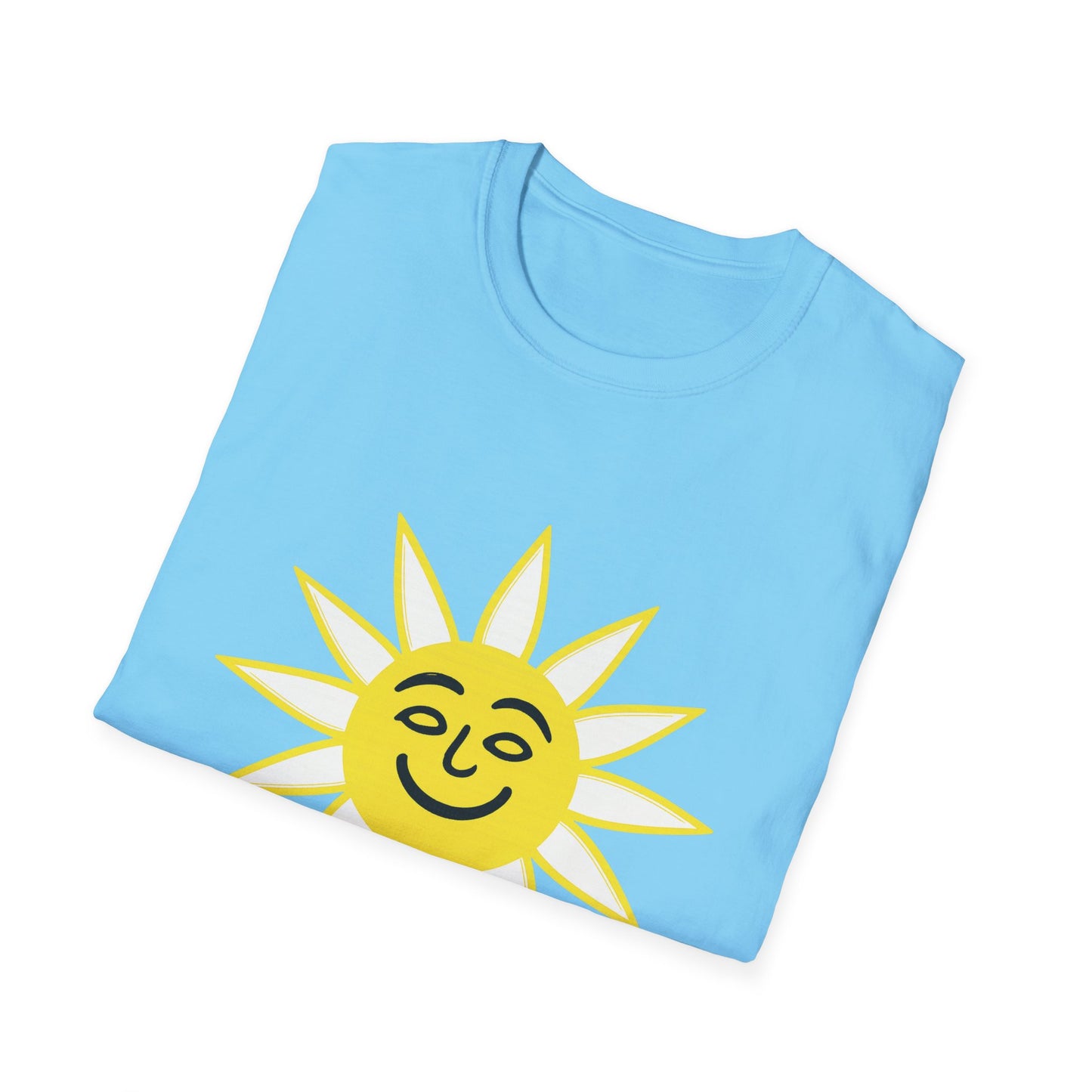 Solar Energy T-Shirt – Sky Blue Pollution-Free Planet Tee