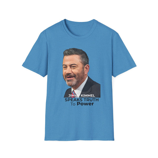 Comedy Is Not a Crime – Silencing It Is – Jimmy Kimmel Tee – Sapphire Blue