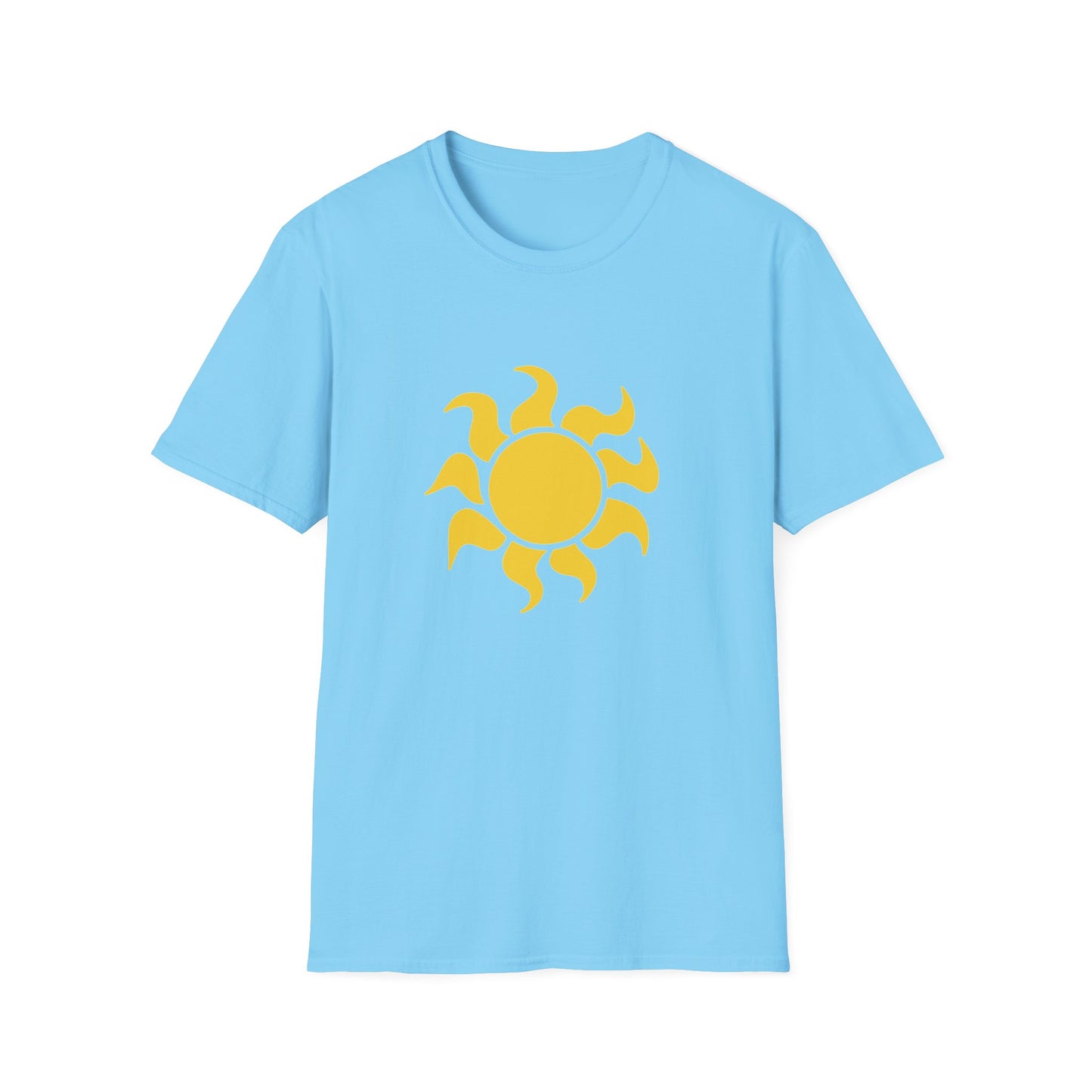 Cheap, Clean, and Burns Forever Sun T-Shirt | Sky Blue Solar Power Tee