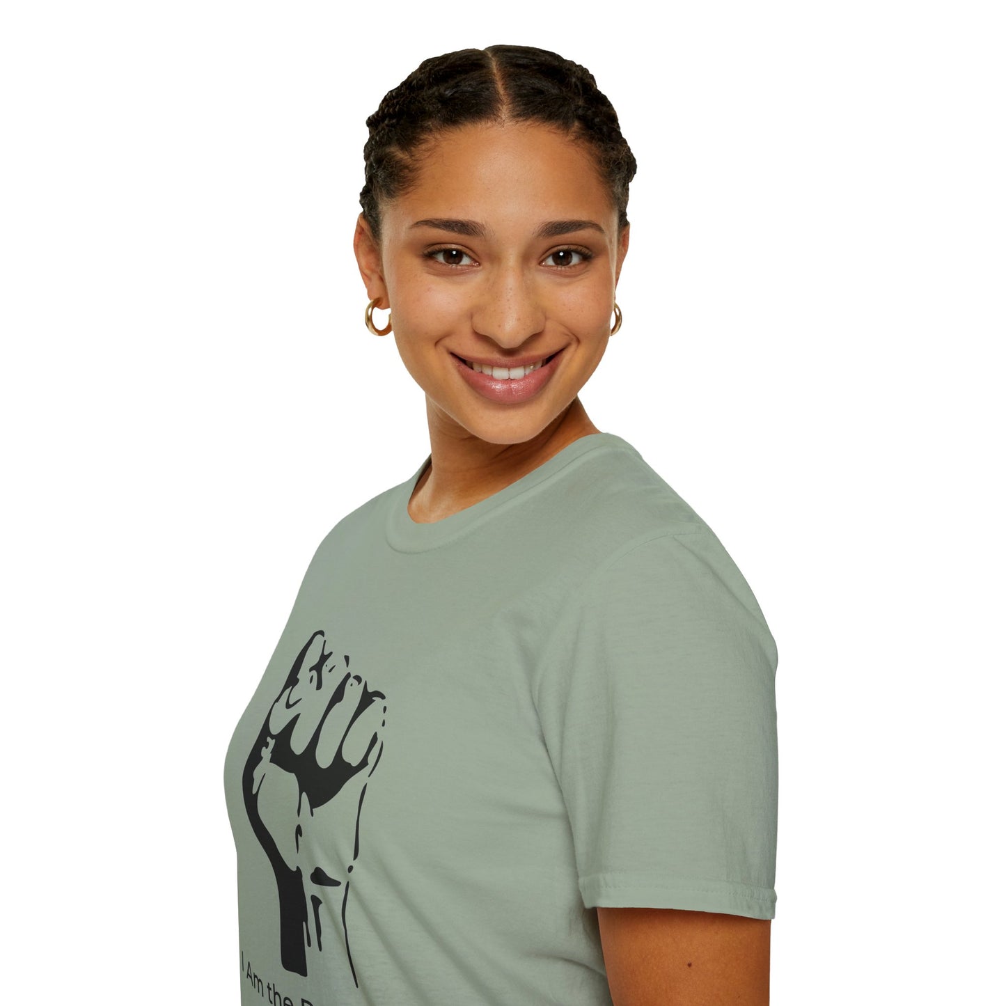 I Am the Resistance – This Stops When Enough of Us Say No Tee – Sage