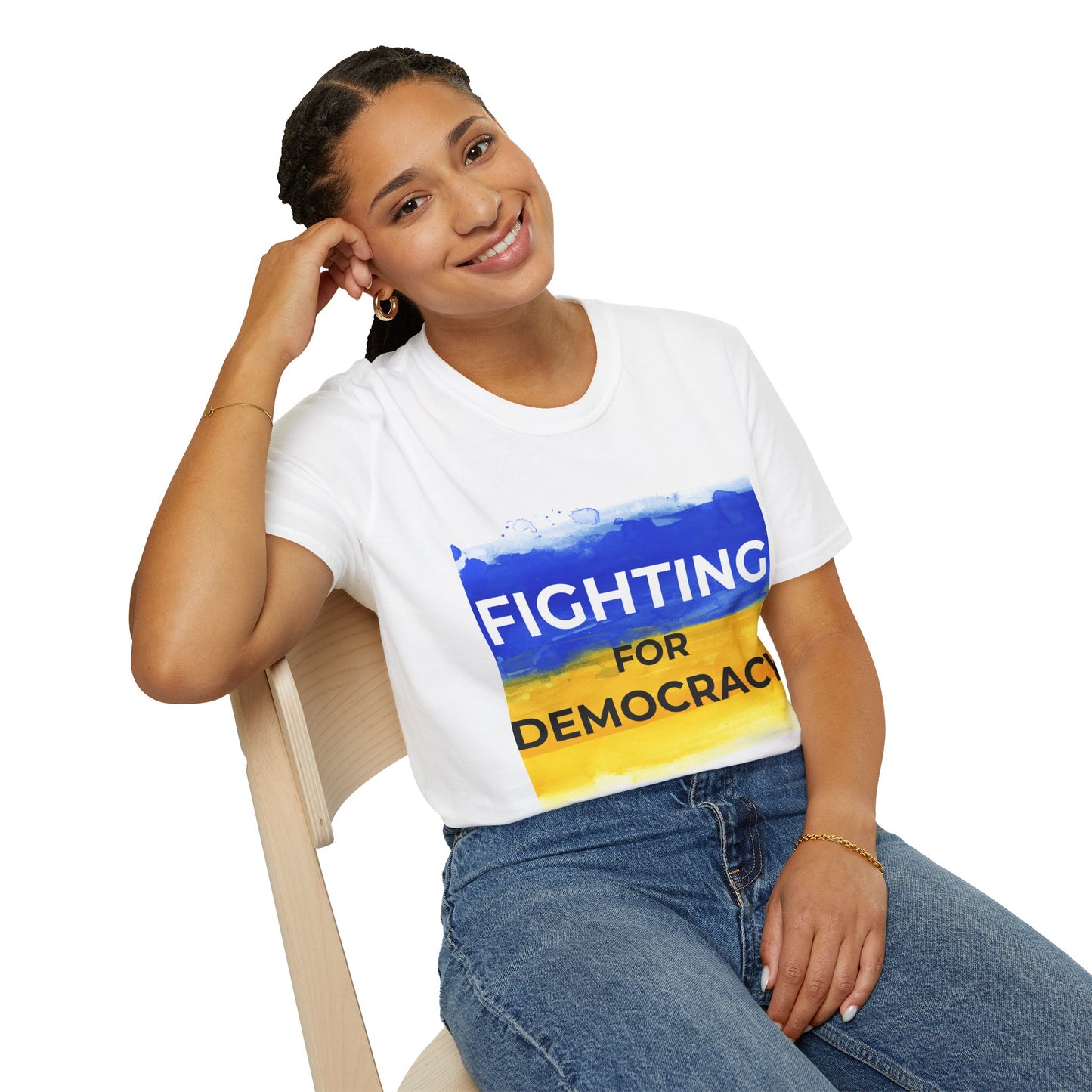 Fighting for Democracy T-Shirt | Stand With Ukraine & Support Freedom
