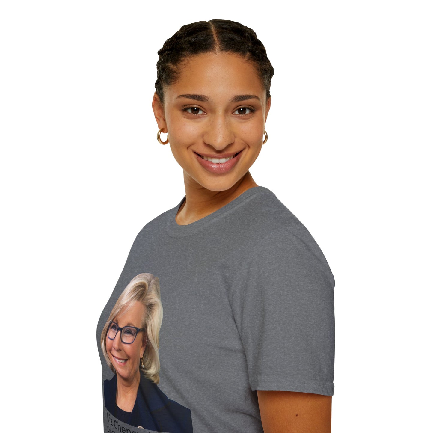 Liz Cheney T-Shirt – Truth Over Trump’s Big Lie Tee – Graphite Heather