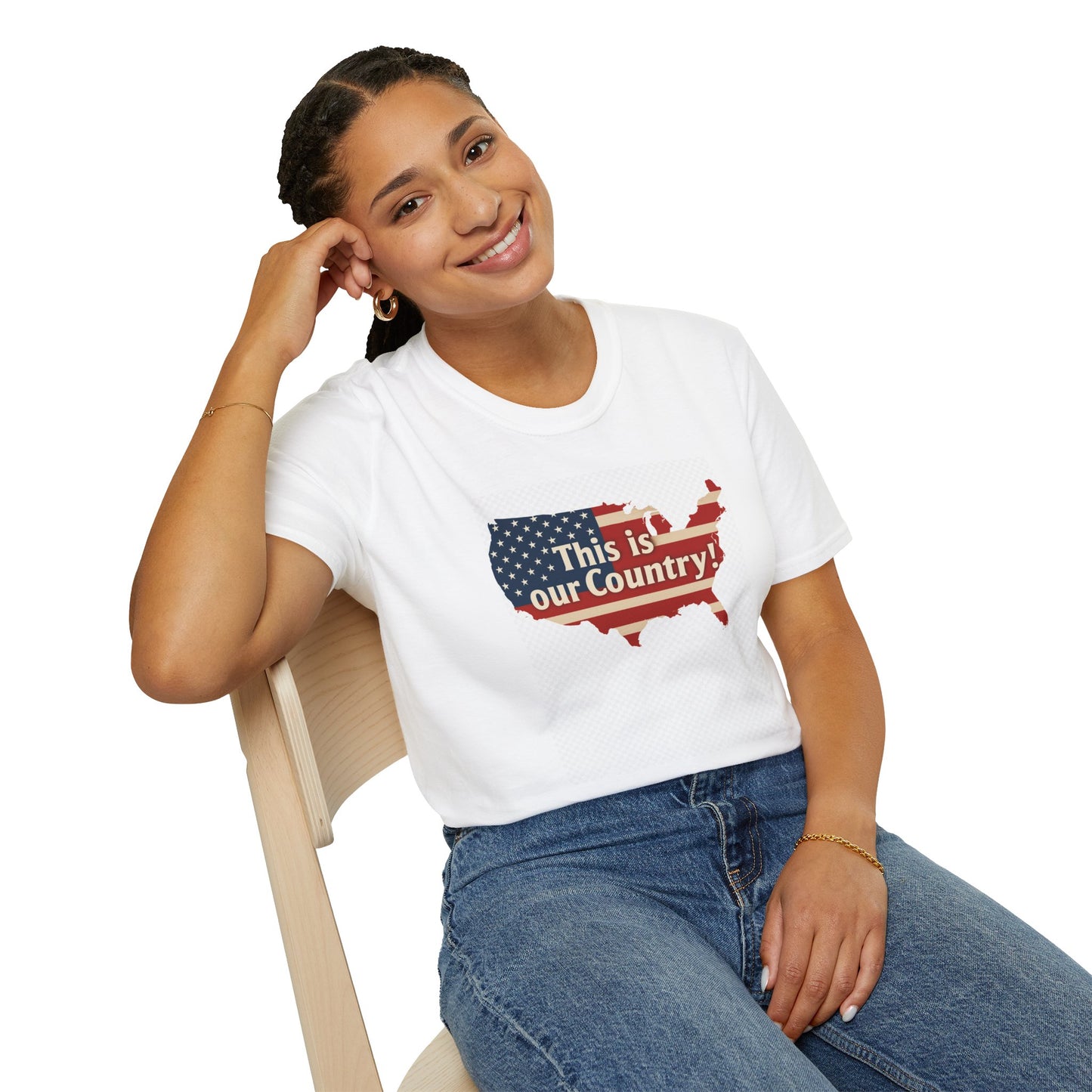 This Is Our Country – No Dictators Two-Sided Political Protest T-Shirt