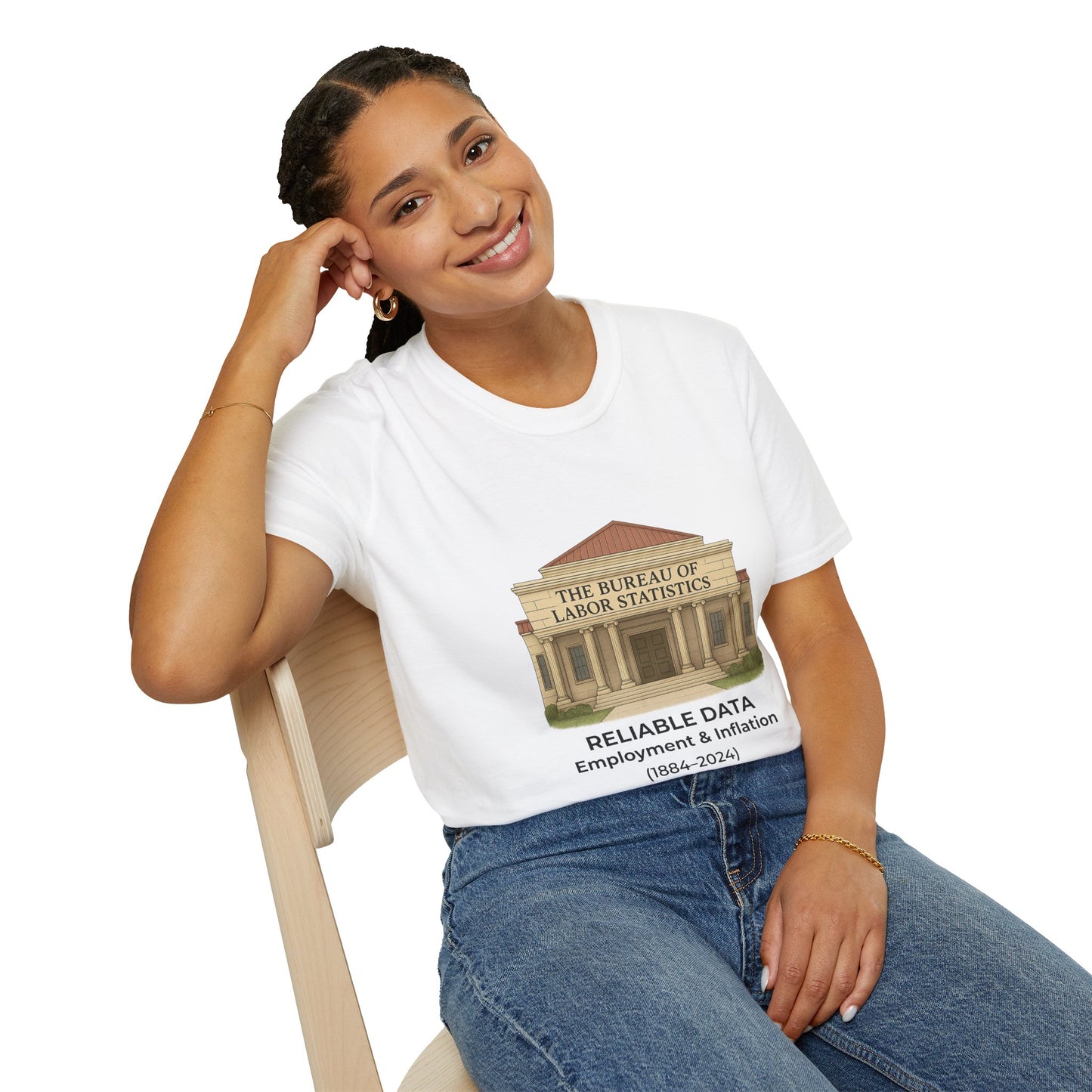 Reliable Data vs Ministry of Propaganda T-Shirt | Bureau of Labor Statistics Satire Tee
