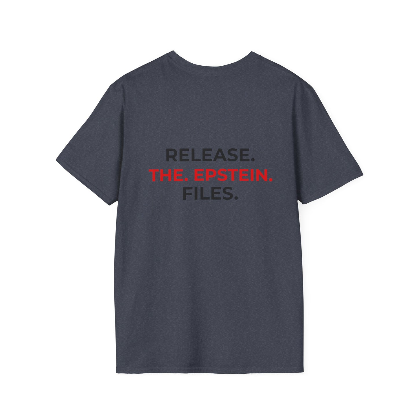 Release the Epstein Files T-Shirt – Truth Over Corruption Protest Tee – Heather Navy