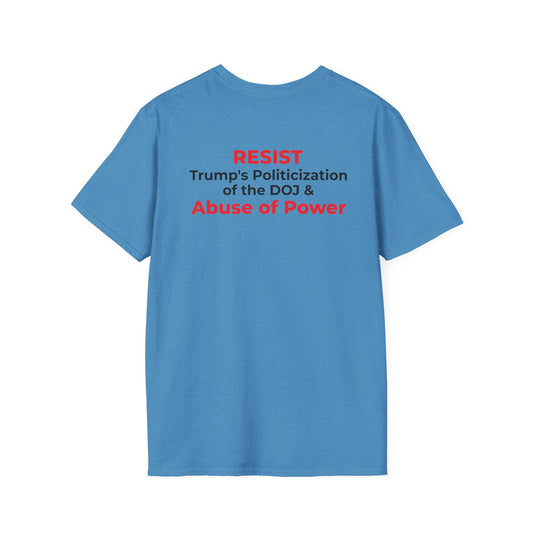 James Comey RESIST — Abuse of Power Protest T-Shirt – Heather Sapphire
