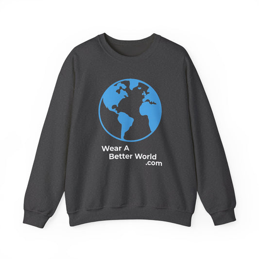 Wear A Better World Sweatshirt – I Am the Resistance – Say NO Back Print – Dark Heather