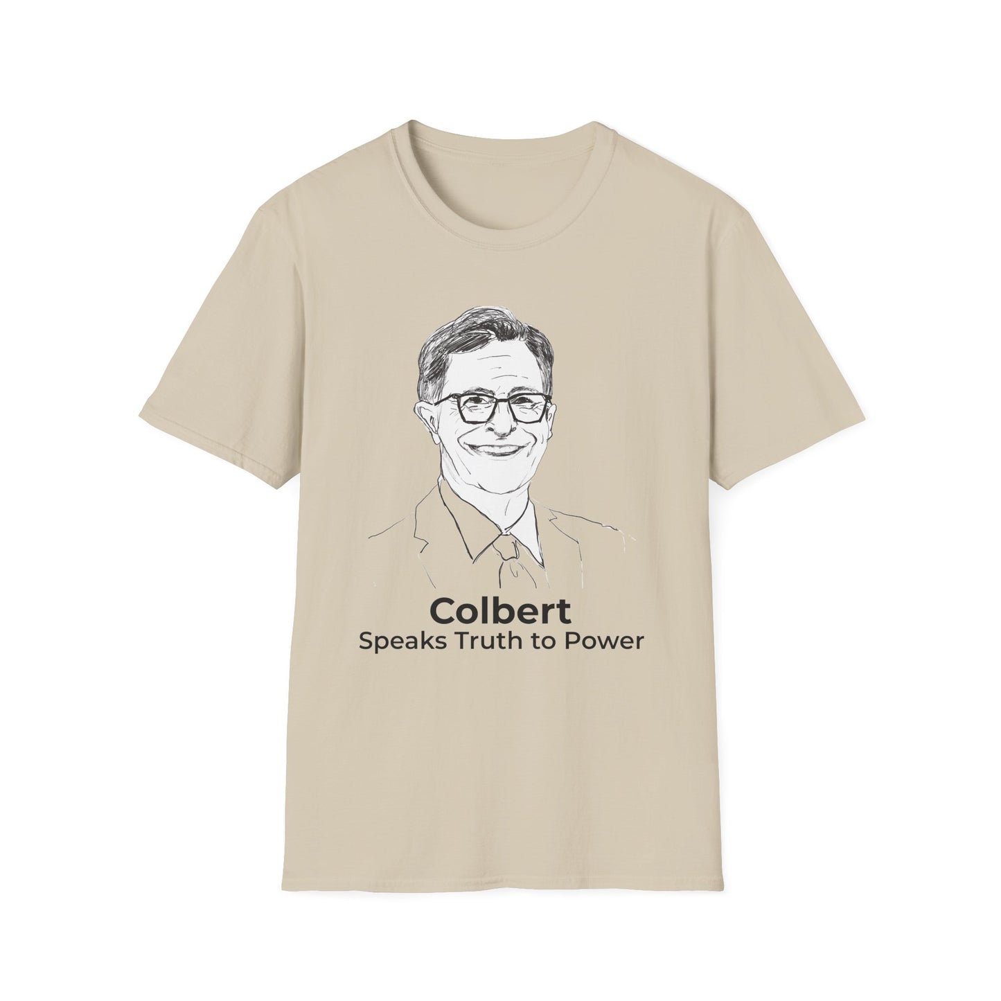 Stephen Colbert Free Speech Shirt – Speaks Truth to Power Te – Sand
