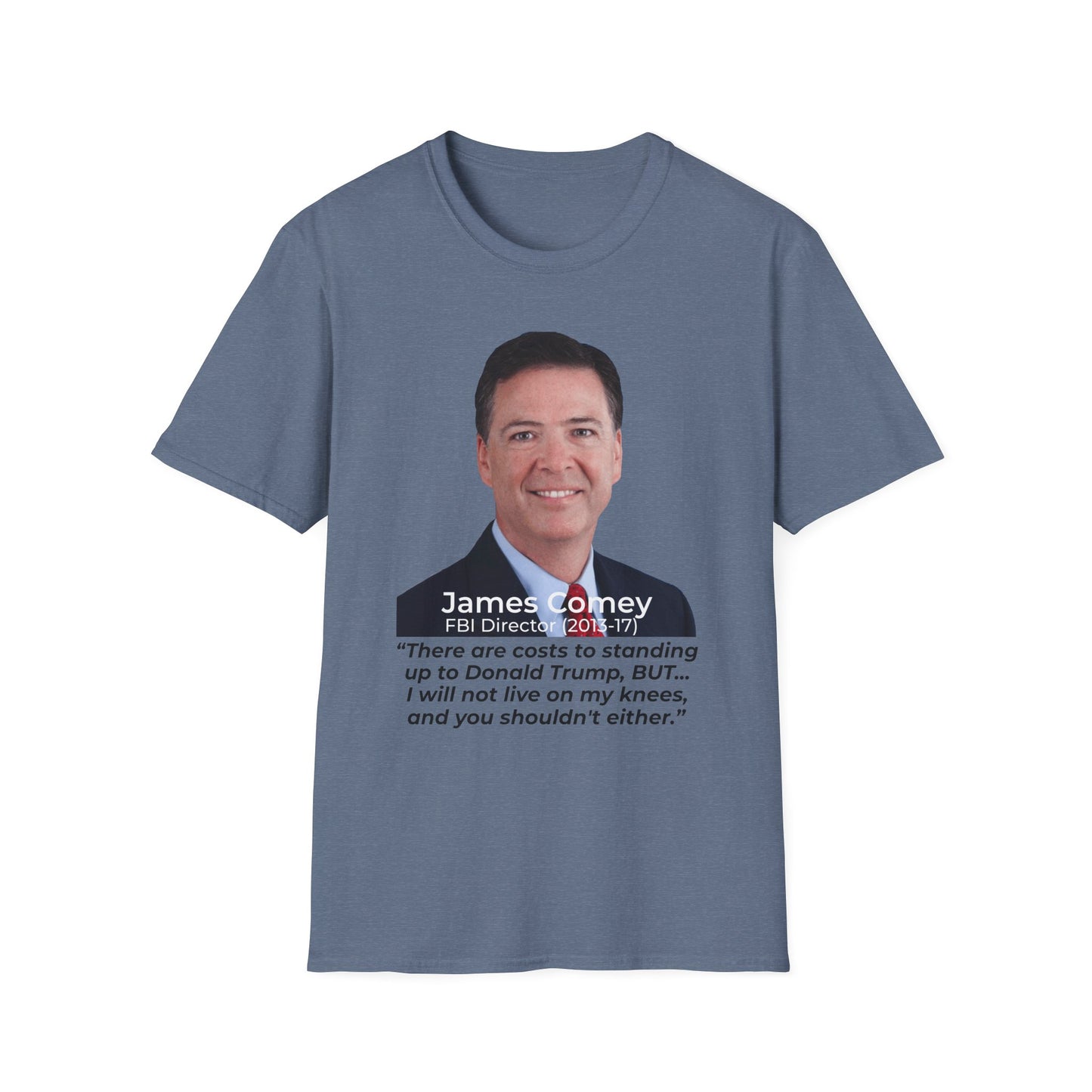 James Comey RESIST — Abuse of Power Protest T-Shirt – Heather indigo