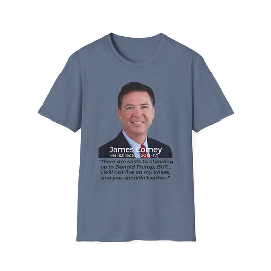 James Comey RESIST — Abuse of Power Protest T-Shirt – Heather indigo