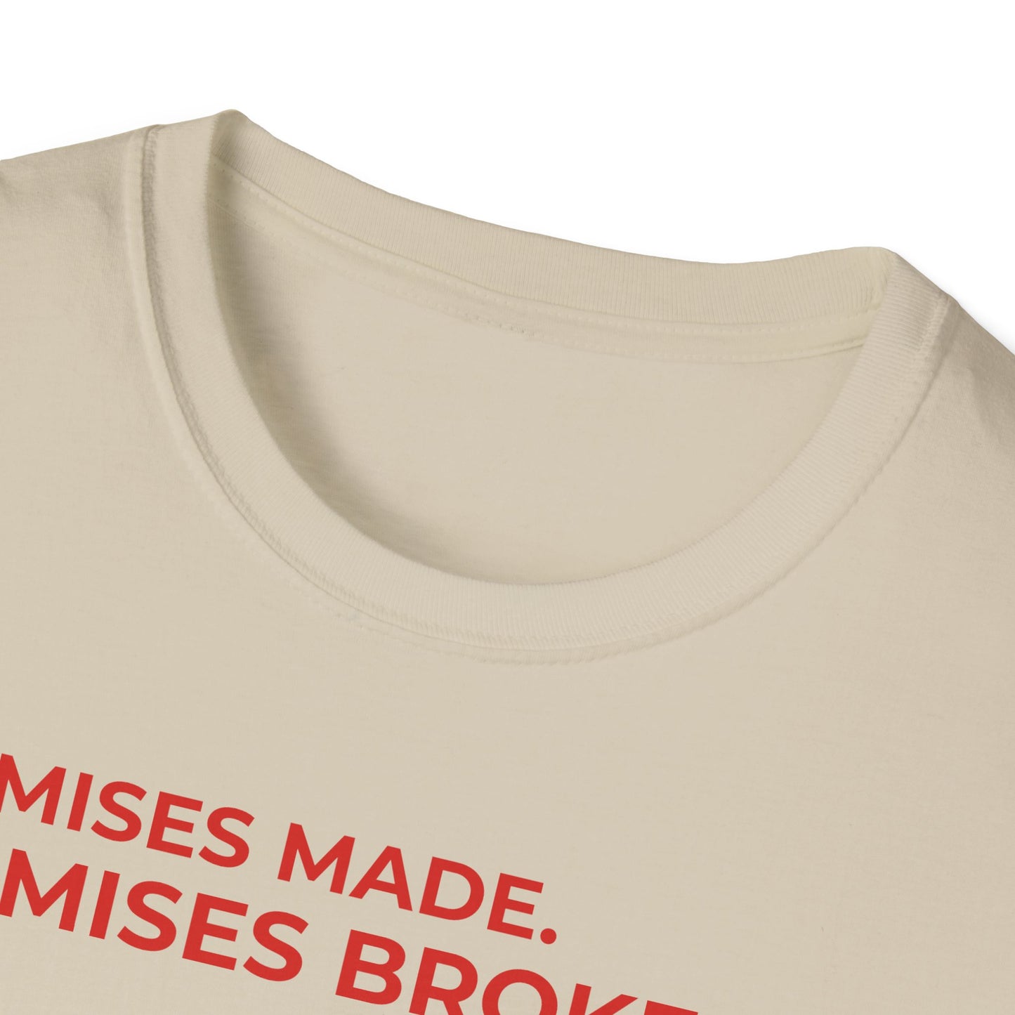 Trump Pinocchio Shirt – Promises Made Promises Broken Political Tee – Sand
