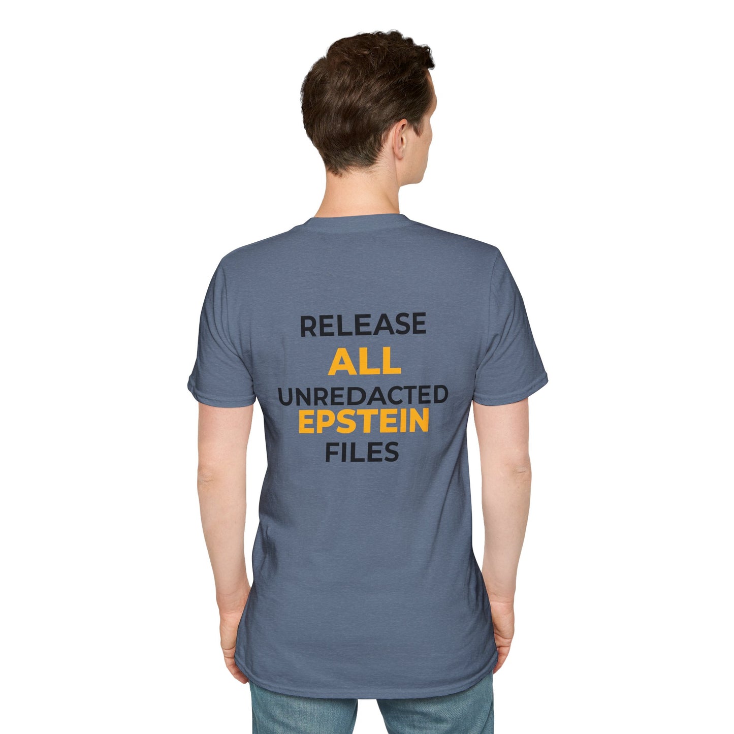 Release All Unredacted Epstein Files – Demand Transparency Tee – Heather Indigo