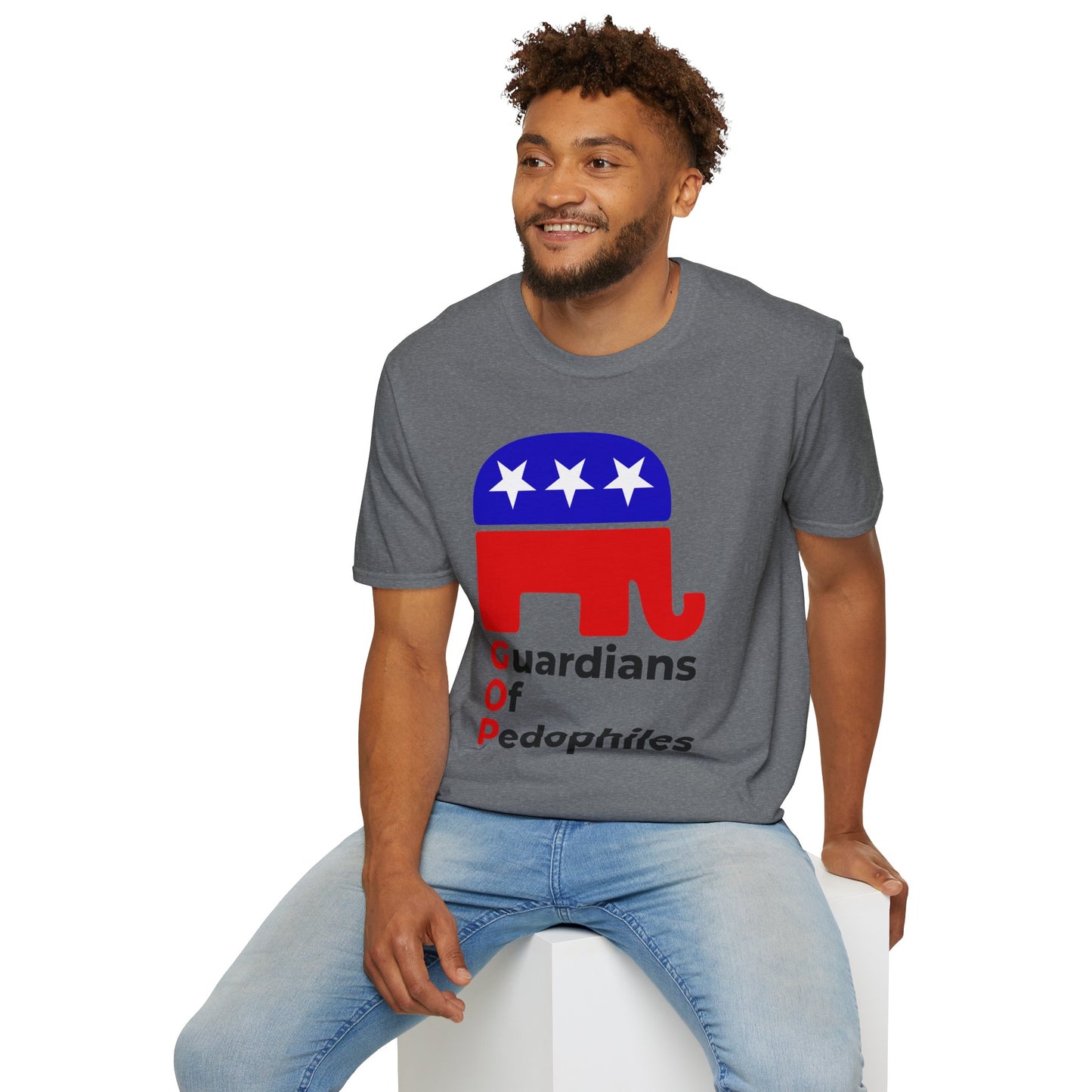 Release the Epstein Files T-Shirt – GOP Accountability Two-Sided Protest Tee – Graphite Heather