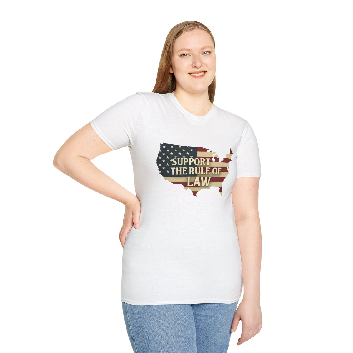 Support the Rule of Law T-Shirt – Civic Responsibility Protest Tee