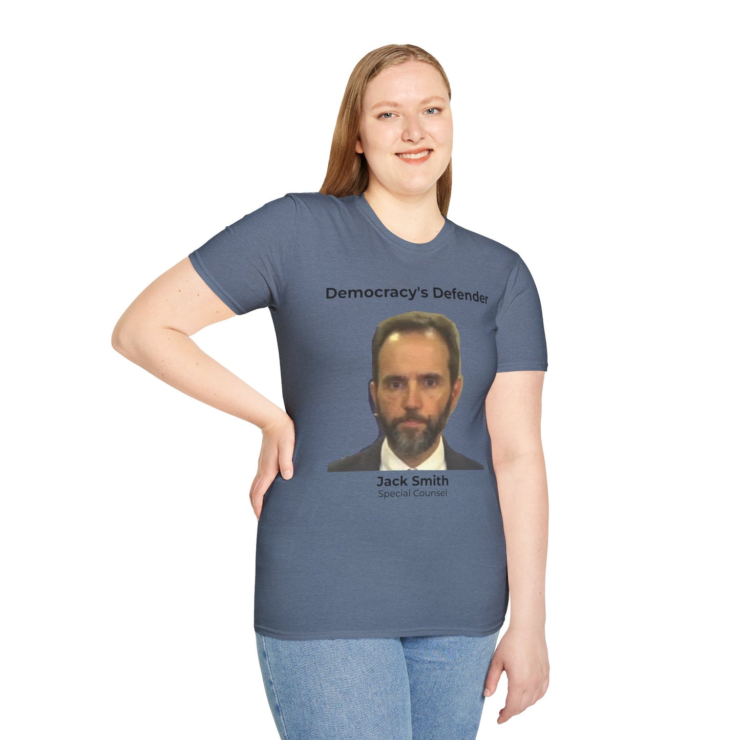 Democracy’s Defender – Jack Smith Special Counsel T-Shirt – Heather Indigo