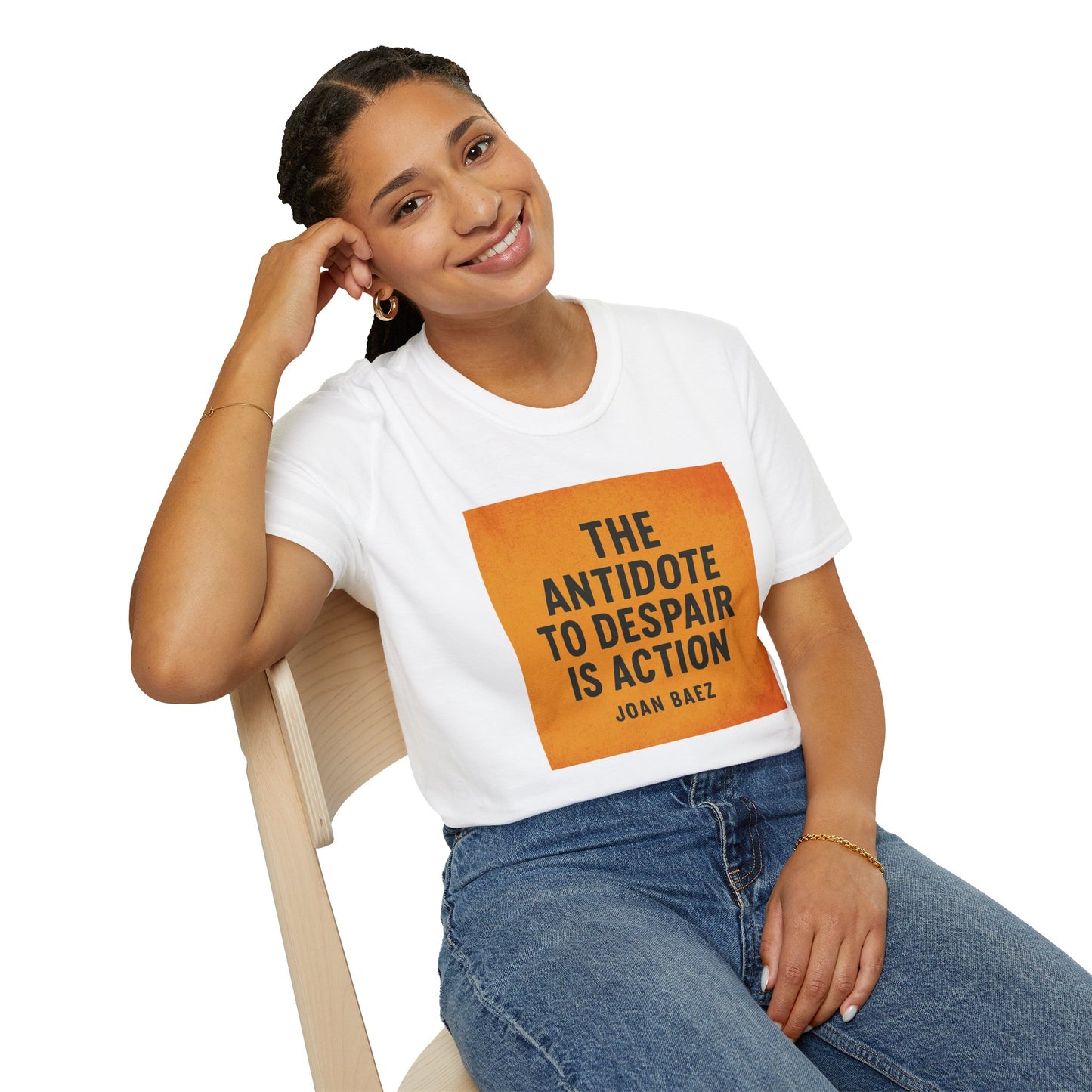 Joan Baez Quote Shirt – Antidote to Despair – Resist Tyranny T-Shirt