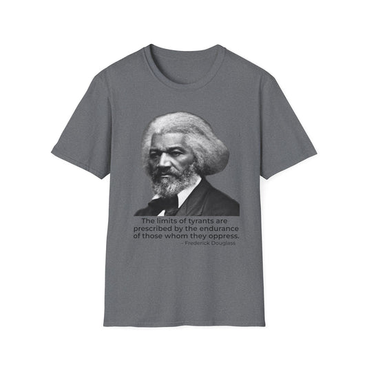 The Limits of Tyrants – Frederick Douglass Quote Tee (Graphite Heather)
