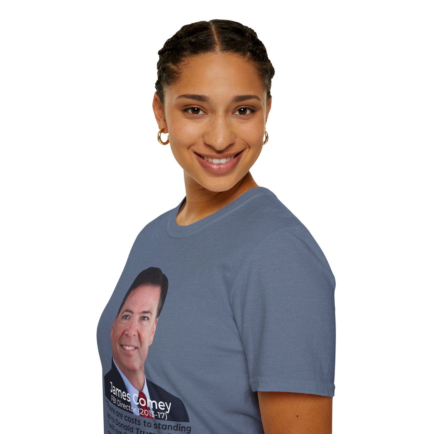 James Comey RESIST — Abuse of Power Protest T-Shirt – Heather indigo