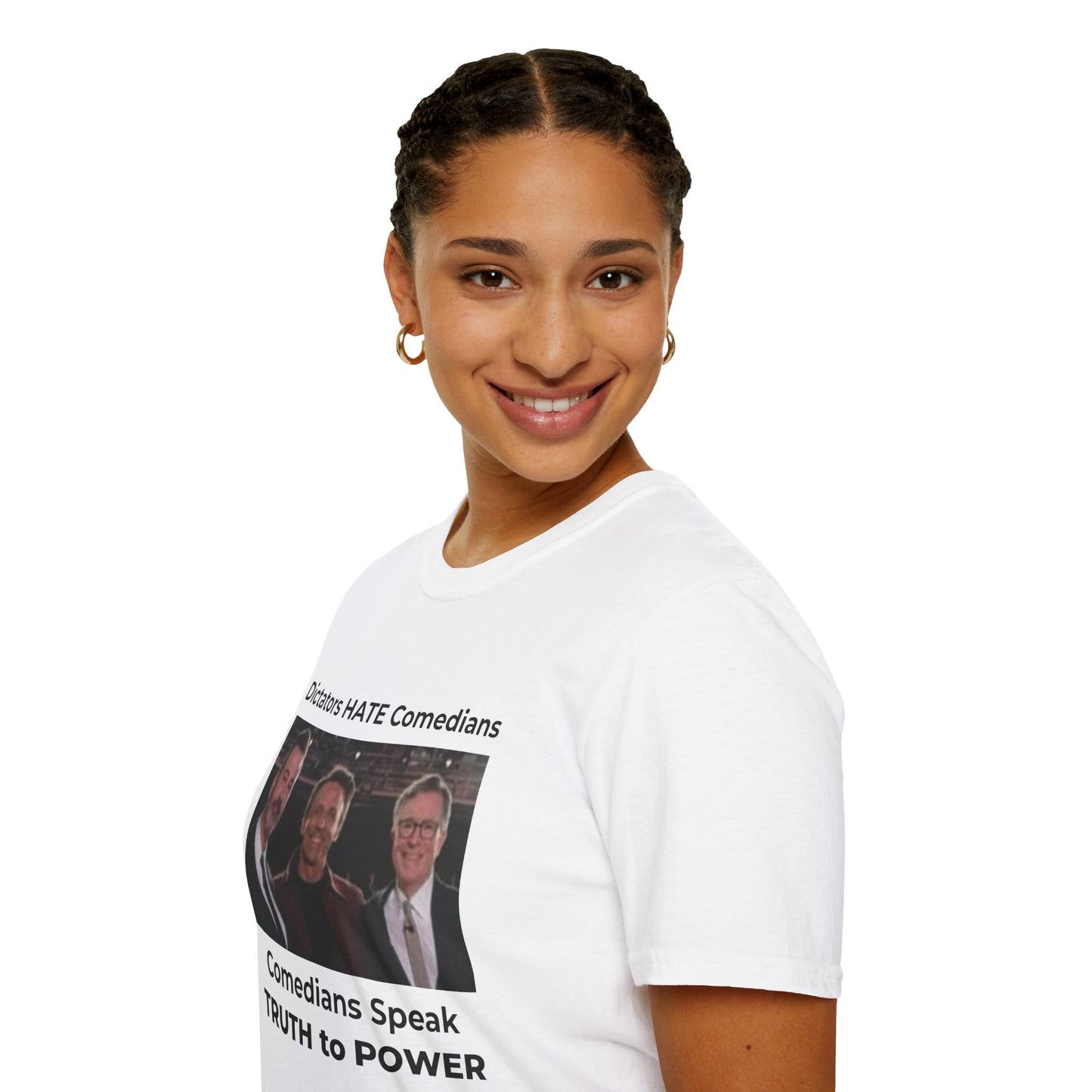 Dictators HATE Comedians – Truth to Power Satire Tee