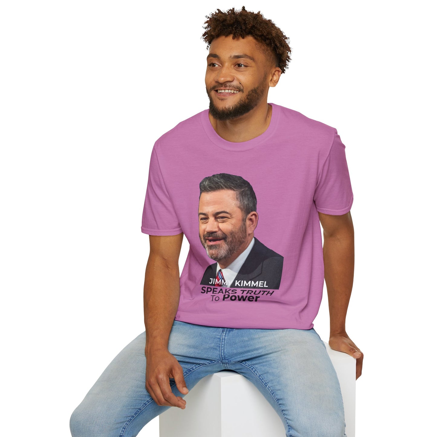 Comedy Is Not a Crime T-Shirt – Jimmy Kimmel Free Speech Protest Tee – Heather Radiant Orchid
