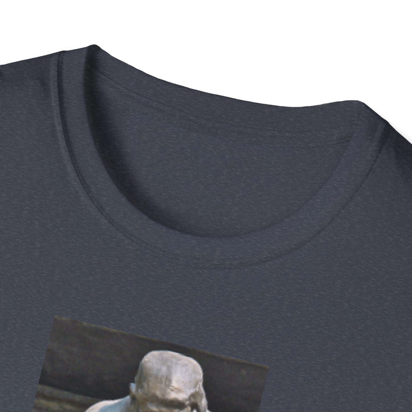 Thinker Statement T-Shirt I – Free Speech Is Free Thought in Heather Navy