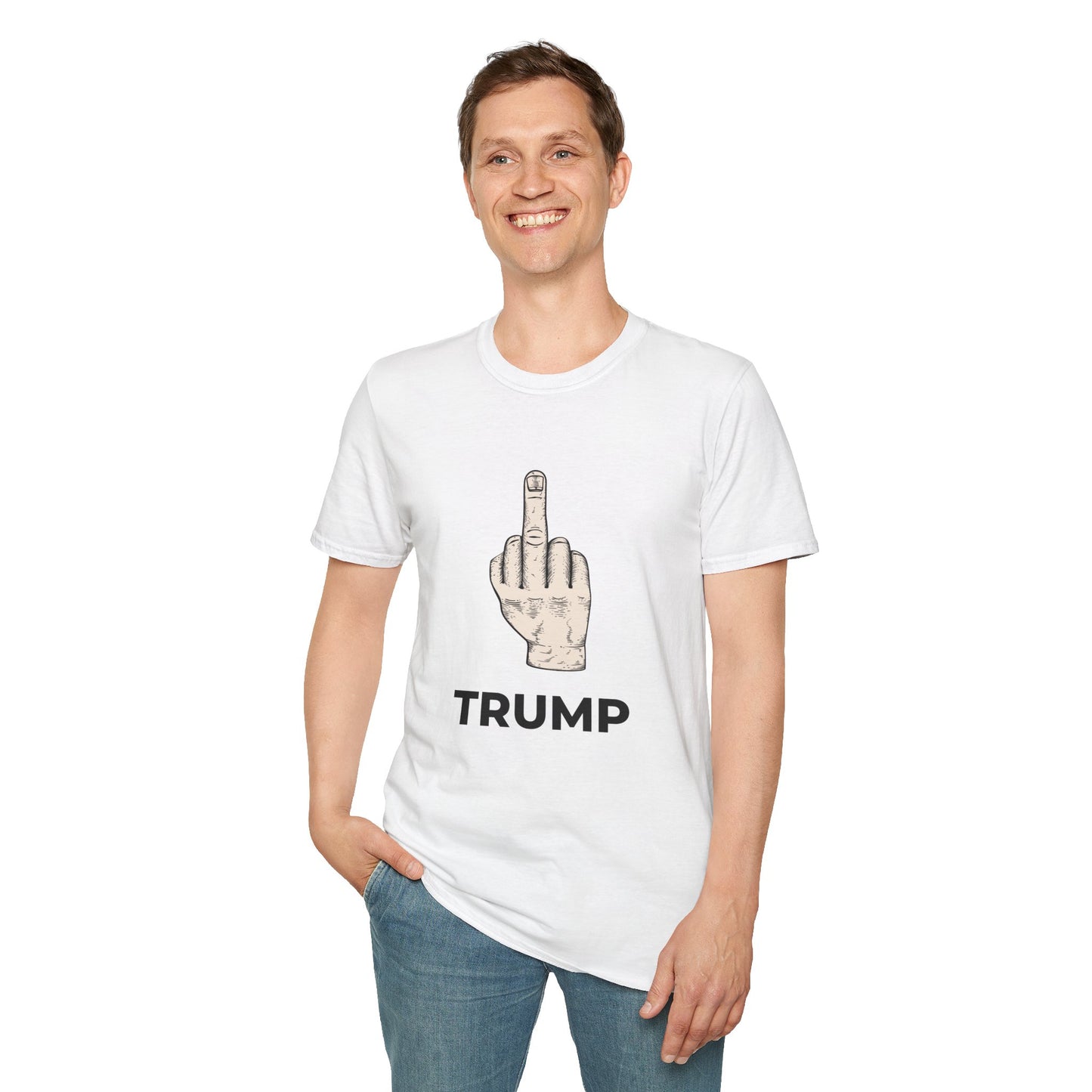 First Amendment Protest Shirt – Flipping Off Tyranny Free Speech Tee -Mint Green