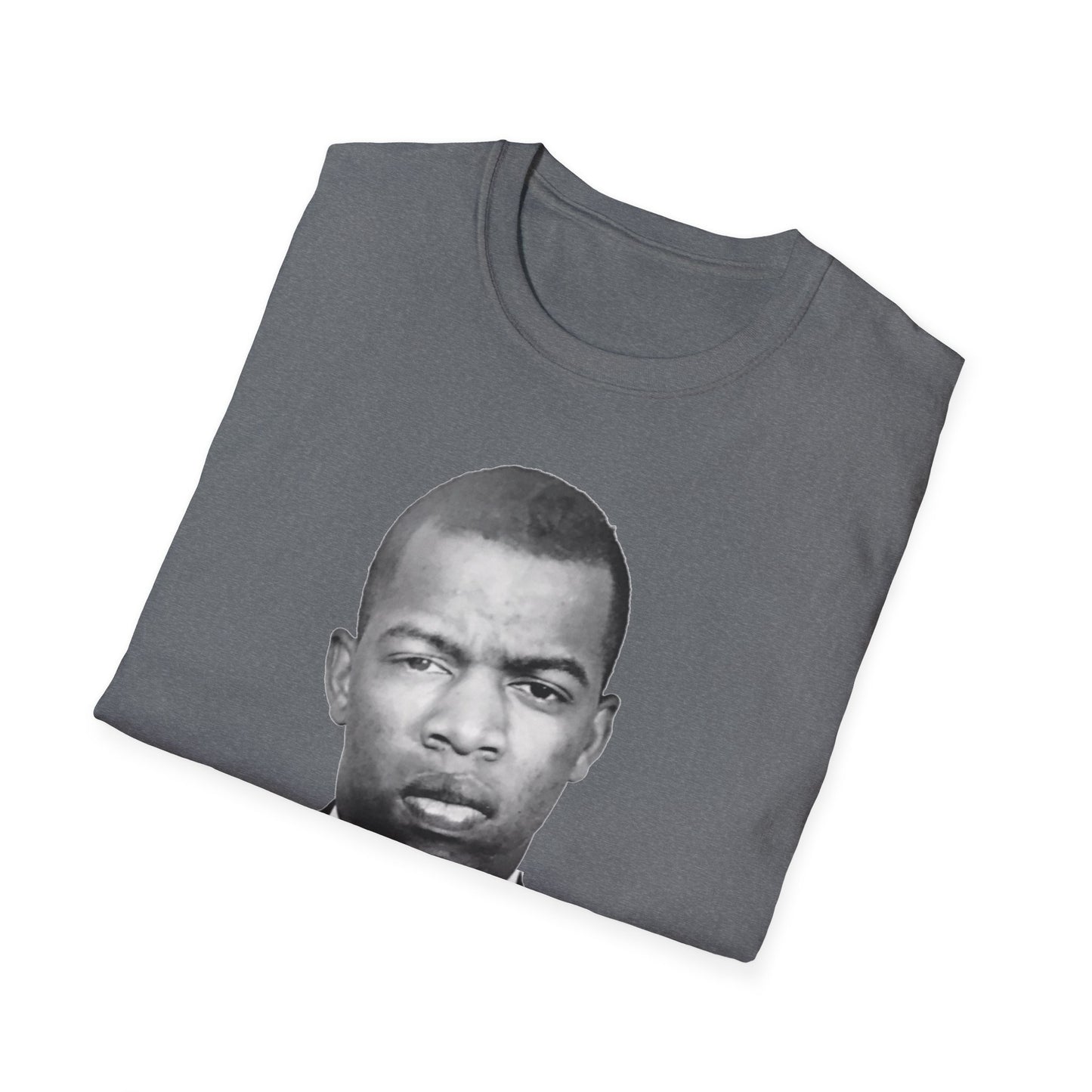 John Lewis Get in Good Trouble Portrait Shirt – Civil Rights Quote Tee – Graphite Heather