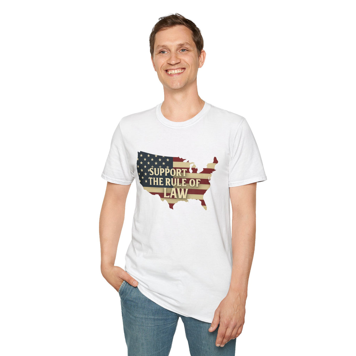 Support the Rule of Law T-Shirt – Civic Responsibility Protest Tee