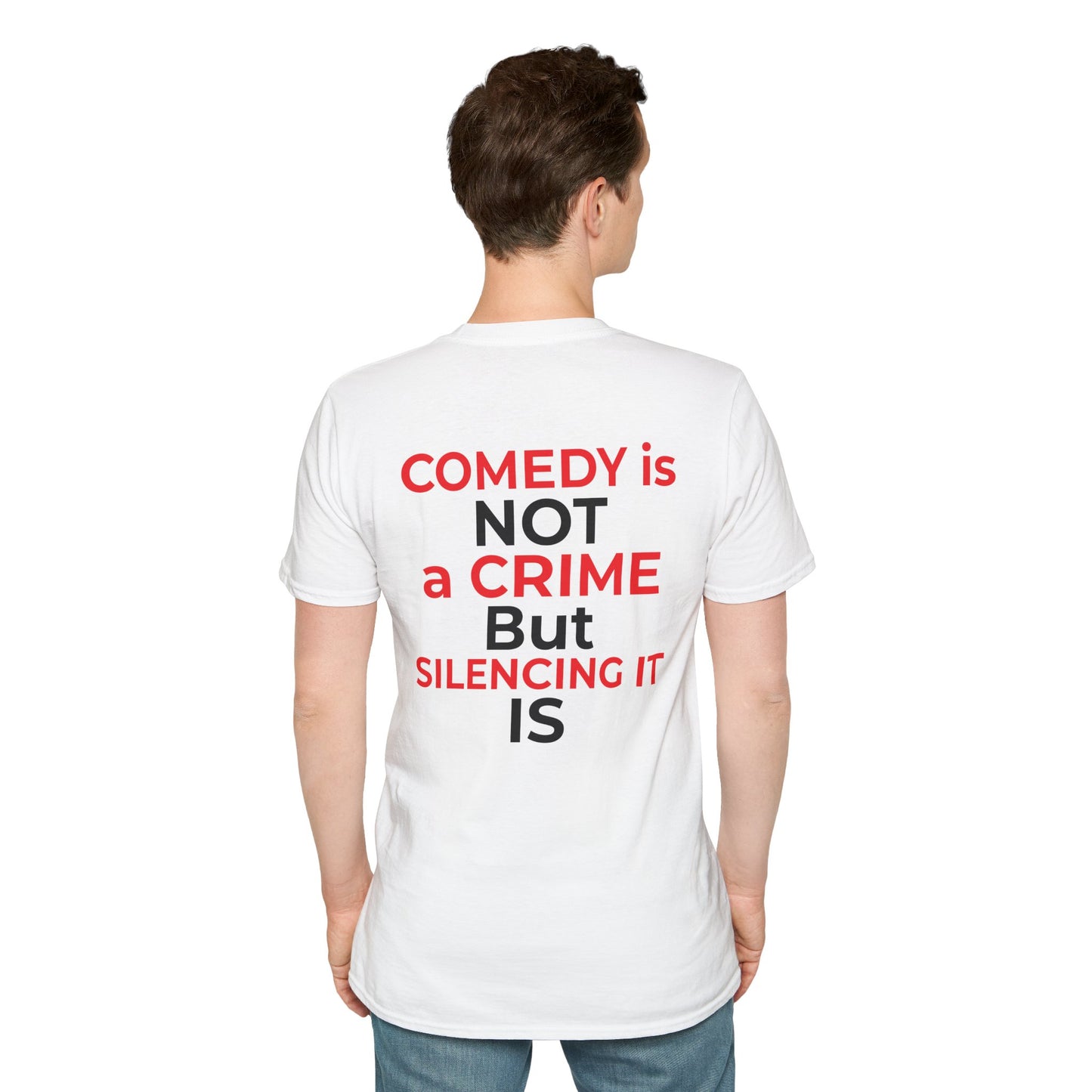 Comedy Is Not a Crime T-Shirt | Colbert Satire Tee