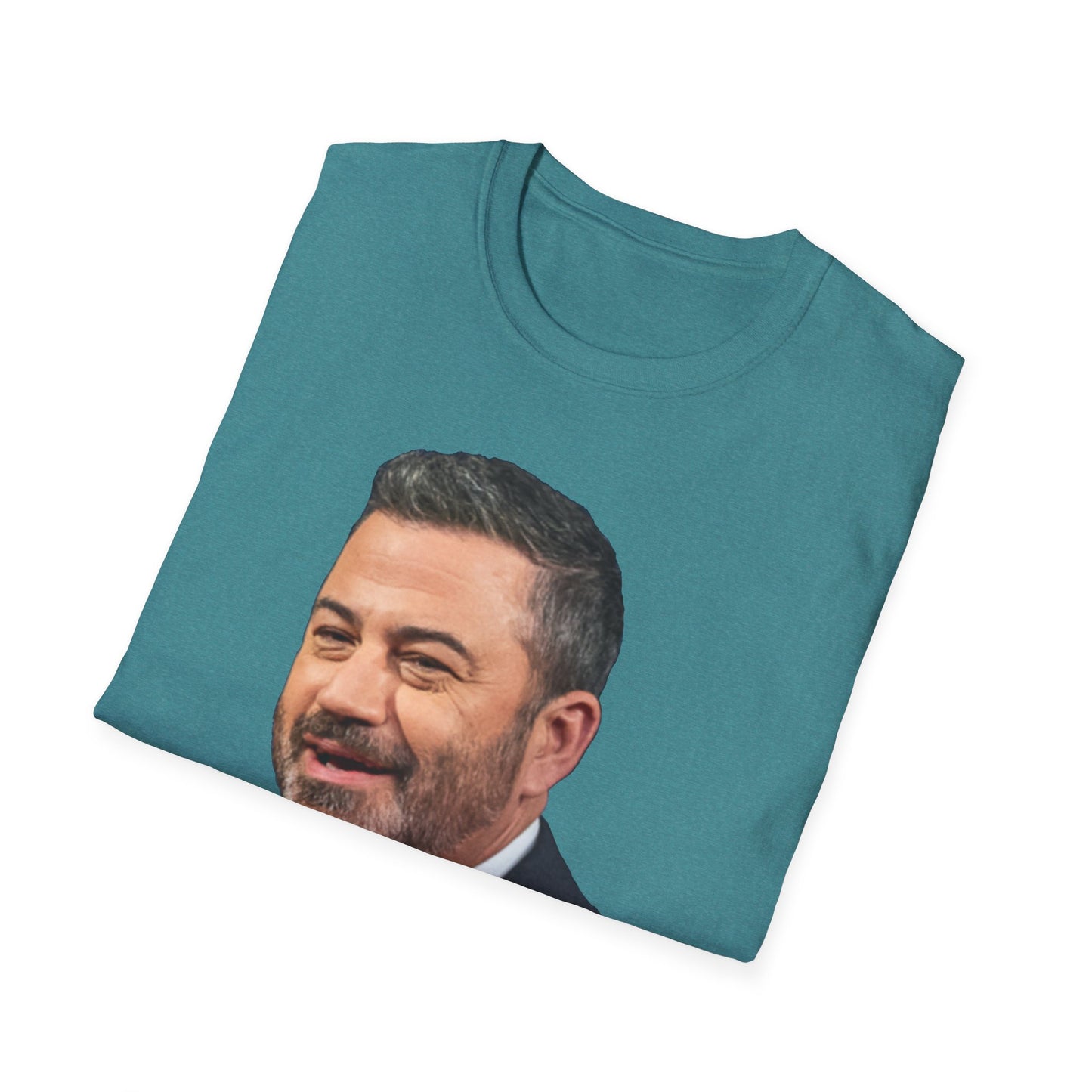 Comedy Is Not a Crime – Silencing It Is – Jimmy Kimmel Tee – Heather Galapagos Blue