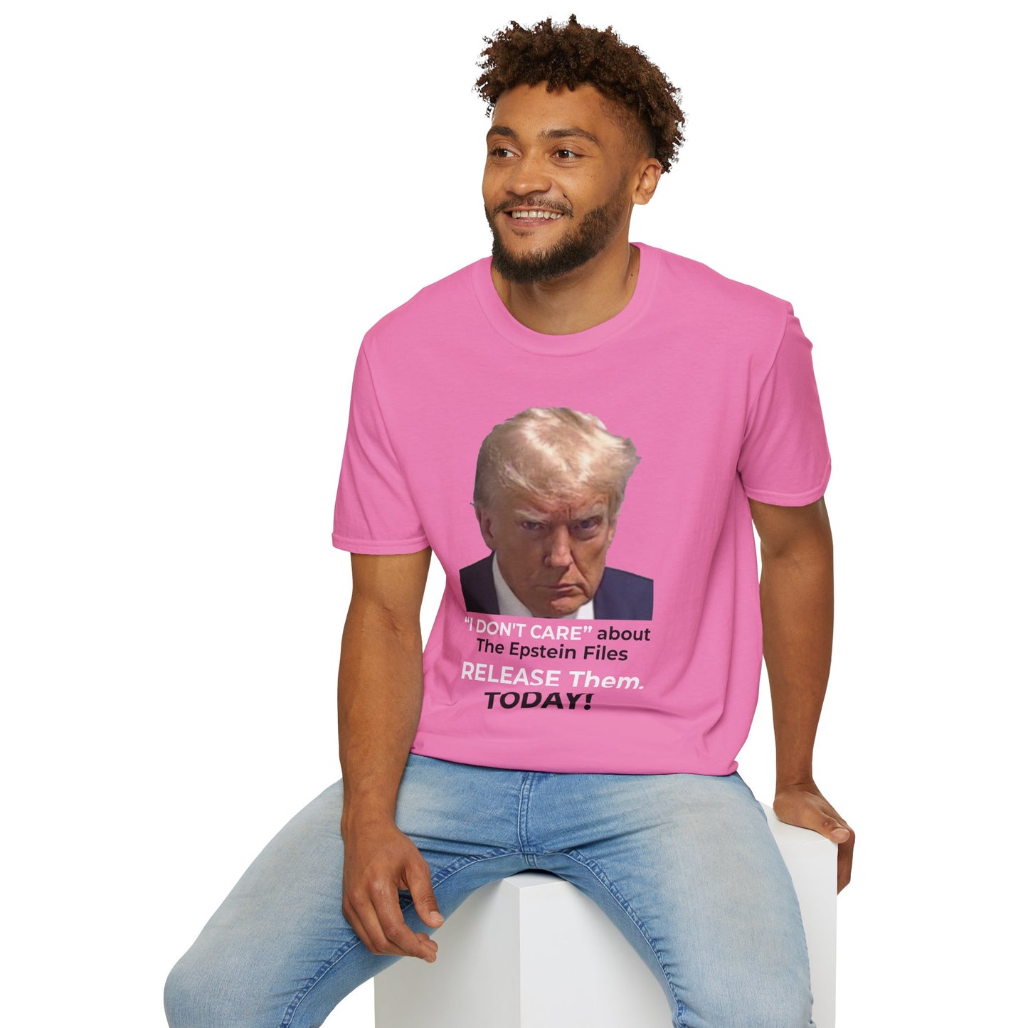 “I DON’T CARE” – Release the Epstein Files–Azalea Pink Edition