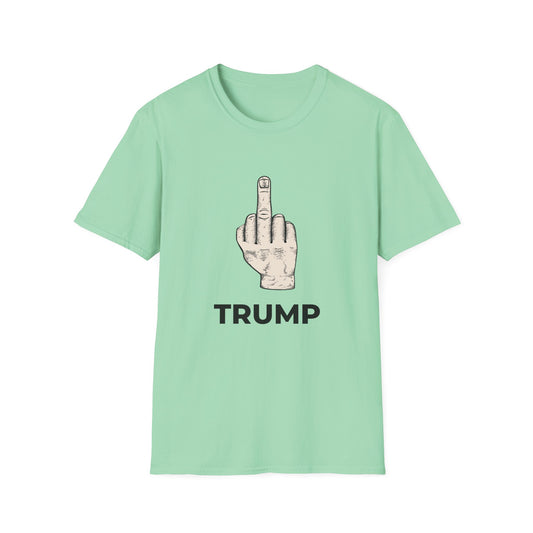 Flipping Off Tyranny: The First Amendment Speaks — Two-Sided MINT GREEN Statement Tee