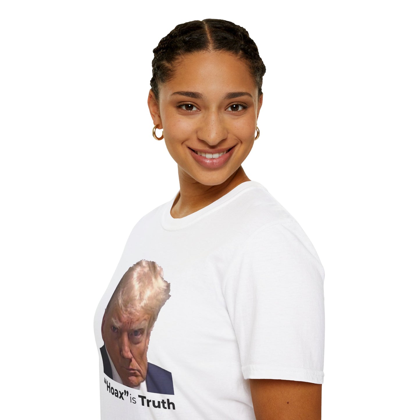 “Hoax” is Truth – Two-Sided Political Statement T-Shirt