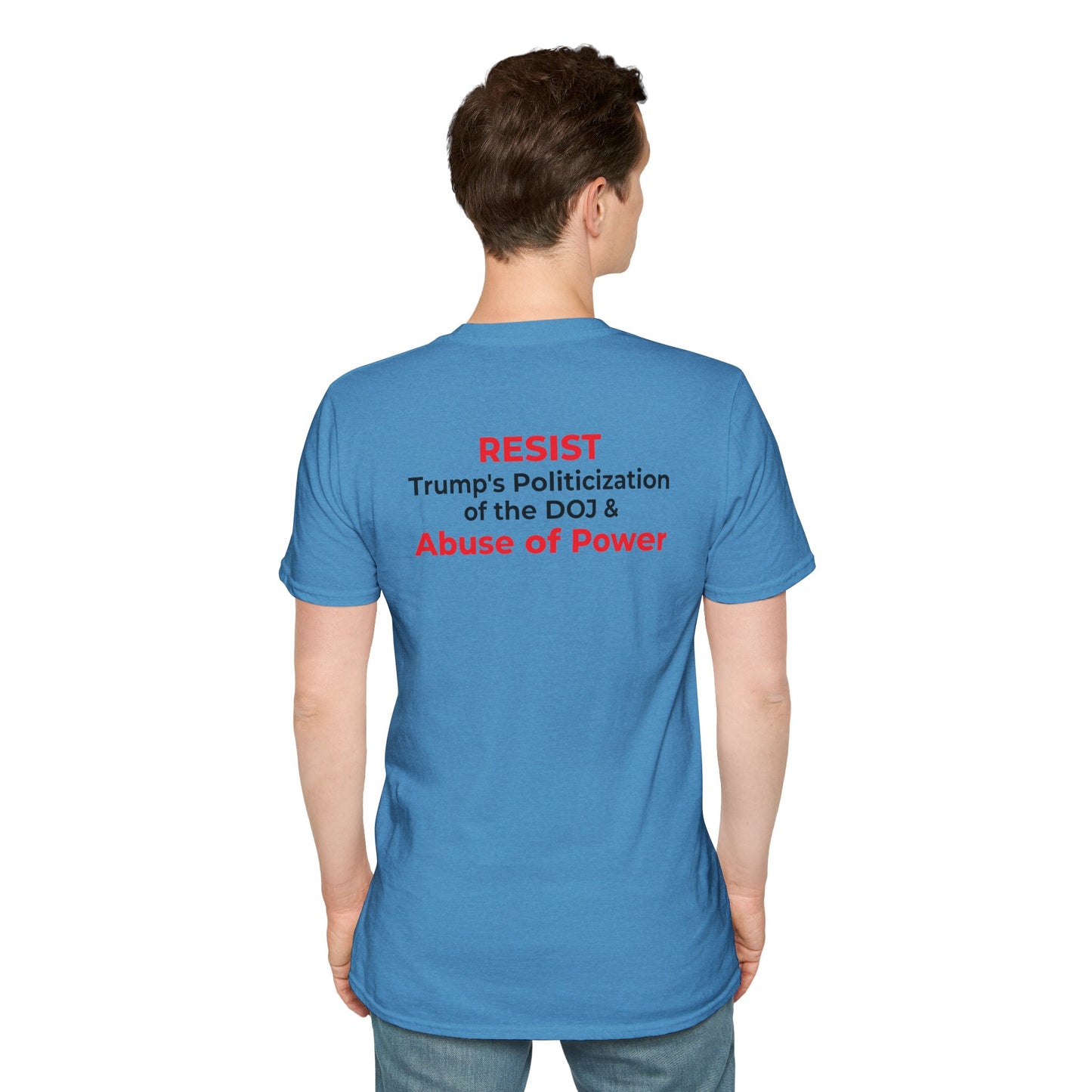 James Comey RESIST — Abuse of Power Protest T-Shirt – Heather Sapphire