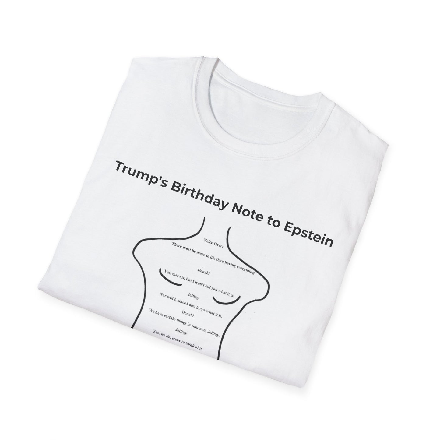 POTUS Birthday Note to Epstein – Release the Epstein Files Tee