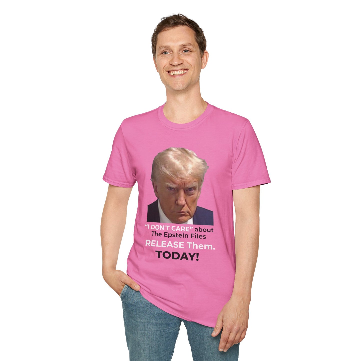 “I DON’T CARE” – Release the Epstein Files–Azalea Pink Edition