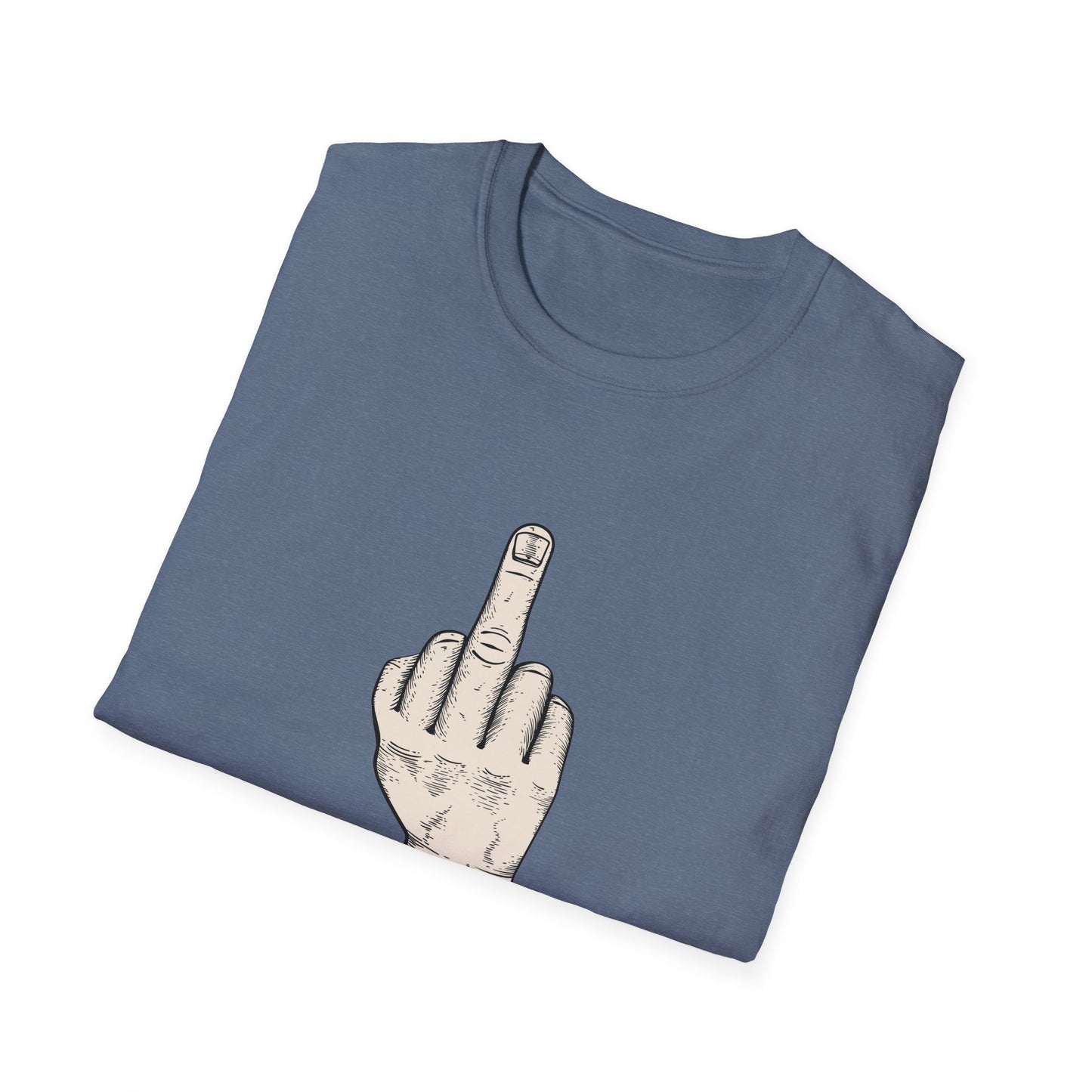 No Kings Protest Shirt – Resist Fascism Anti-Authoritarian Tee – Heather Indigo